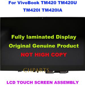 ASUS VivoBook Flip 14 TM420 TM420I TM420U TM420IA TM420UA 용 14 1920x1080 FHD LCD 디스플레이 터치 스