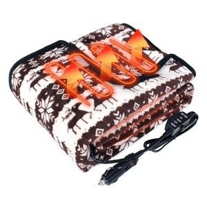 SJC 12볼트 전기 온열 자동차 담요, 2단계 휴대용 자동차, 트럭, SUV 커피 용 담요