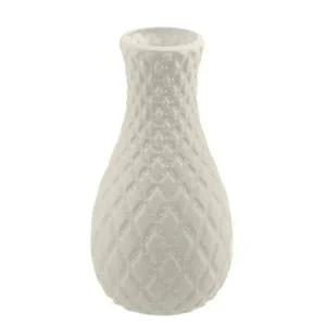 화이트 유리 화병 예쁜 데코 꽃병 인테리어 소품 오브제