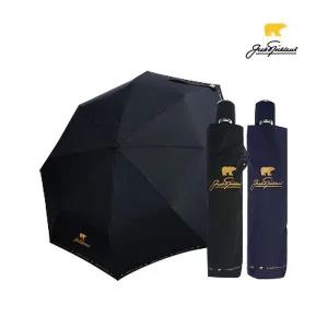 잭니클라우스 3단우산 로고 접이식 완전자동우산