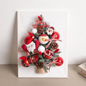 크리스마스 액자 트리 벽 장식 만세 산타 캔버스 B 40cm 벽걸이 소품 데코 선물 겨울