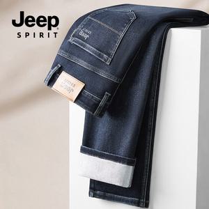 JEEP SPIRIT 남자 청바지 기본워싱 스트레이트핏 스판 남성 가을청바지