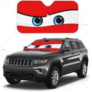 빨간 자동차 눈 차양 방패 앞 유리 창 그늘 차단기 커버 트럭 SUV 바이저 유니버설에 대한 내부 보호