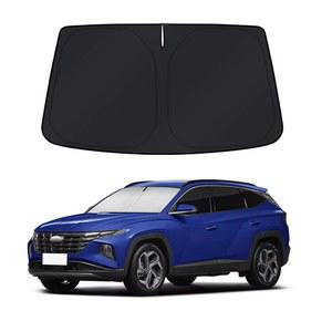 2022-2025 현대 투싼 액세서리 윈드실드 선쉐이드 커버 전면 유리창 쉐이드 커스텀 핏 선바이저 프로텍터 접이식 자외선 차단
