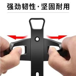 오토바이 타기 워터 컵 홀더 라운드 튜브 고정 간편하고 빠른 Cetachable 스트랩 주전자 1PC.