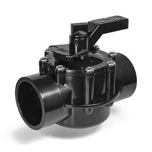 Fibropool 수영장 인라인 다이버터 밸브 - 1 1.2인치 2방향 및 스파를 위한 포지티브 씰 비루브 교체 POSI-CLOSE