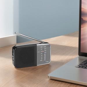 스피커가 장착된 AM/FM 라디오 스트랩이 휴대용 비상용 배터리 구동 텔레스코픽 안테나