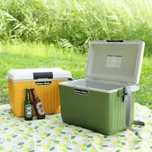 캠핑 피크닉 낚시여행용 핸들 쿨러 아이스박스17L