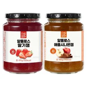 초록원 알룰로스과일잼2종 (딸기잼+애플시나몬잼)