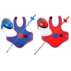 펜싱 세트 엽습 배낭 슈트 보호 레드 소리남 곤봉 연습용 장비 에페 세조각