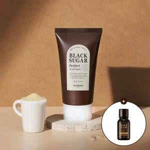 [스킨푸드][쿠폰가6,480원]블랙슈가 퍼펙트 스크럽 폼 180ml + (증정) 첫 세럼 더 에센셜14ml