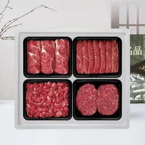 1+한우 혼합 선물세트(등심400g, 부채살400g, 국거리400g, 불고기400g)
