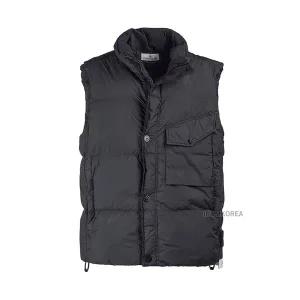[스톤아일랜드](김해점) FW25 남성 크링클 렙스 패딩 조끼 K2S15G100003 S0A23 V0029