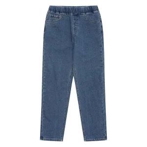 [에꼴리에] 남자 겨울이월 슬림 스트레이트 기모 블루진(23D0211)