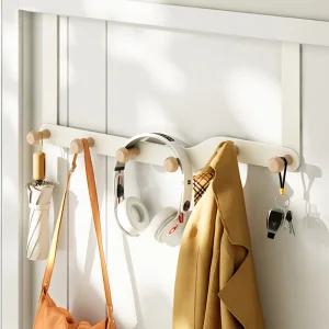 무타공 도어행거 문 옷걸이 후크걸이 모자 다용도 수납 거치대 6구