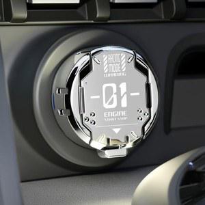 자동차 엔진 스타트 버튼 커버 오토바이 소품 디자인 메탈 꾸미기 보호 기계식 내부 차량