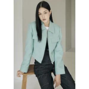 [JJ지고트](하남점)플랩 포켓 울 크롭 재킷 GNAP0JKJ2