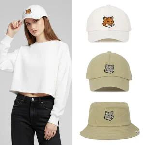 [메종키츠네] 라지 폭스헤드패치 볼캡 버킷햇 3종 MM06103WW0096 MM06104WW0096 MM06114WW0096