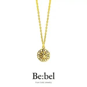 24K 순금 목걸이 7.5g(2돈) 여자 라운드 플라워 컷팅 비벨