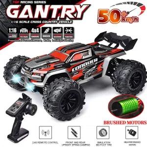 RC카 SCY 16102 116 50 KMH 4WD RC 차량용LED 조명 차량용 고속 드리프트 몬스터 트럭 vs Wltoys 144001