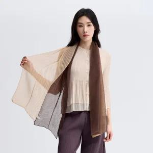 플리츠 투톤 롱 스카프_EPSCF225001