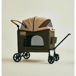 [하웃] 강아지 유모차 대형견 다견 저상형 개모차
