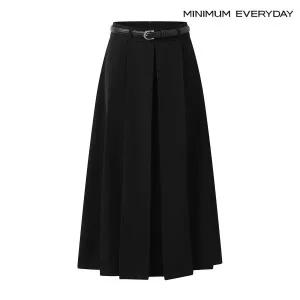 [롯데백화점]미니멈 미니멈 에브리데이 핀턱 플리츠 벨티드 스커트  EB3WH001D