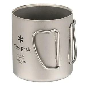 스노우피크 티탄 더블 머그컵 캠핑컵 450ml