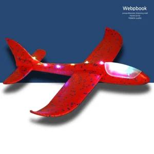 LED 불빛 에어 스티로폼 글라이더 비행기/장난감/모형/DIY/안전한/완구/슈팅건/부메랑/돌아오는/회전/전동