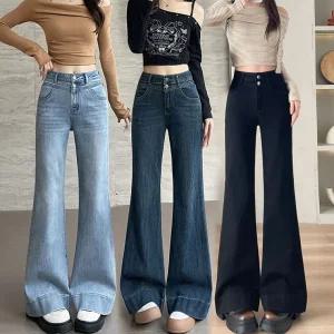 재입고 AM-1250/ 여성 부츠컷청바지 나팔바지 스판데님 봄신상