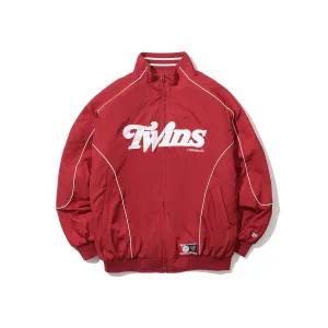 1993STUDIO [LG트윈스] 글로시 나일론 베이스볼 점퍼_레드