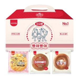 빵야빵야 빵 삼총사 골라담기 12봉(단팥빵/크림빵/보름달빵)