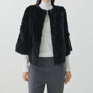 KARRA (77까지)럭셔리리얼밍크100케이프자켓_A5W0006