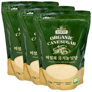 이가네 비정제 유기농 원당 황설탕 1kg x 3개,이타자 사탕수수 원당