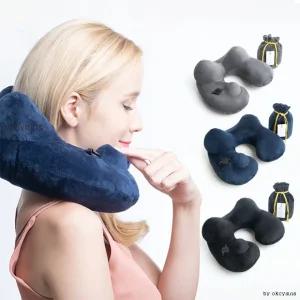 여행용 목쿠션 차량용 비행기 사무실 목베개 NV37 에어펌프적용