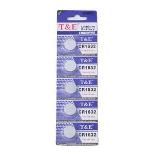 버튼셀 CR1632 3V 5알 리튬 전지 수은 건전지 리튬건전지 리튬배터리