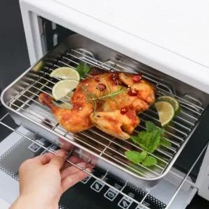 쿠킹앤미 AZQP5783 스텐 튀김망+트레이 2종세트 물빠짐 밧드