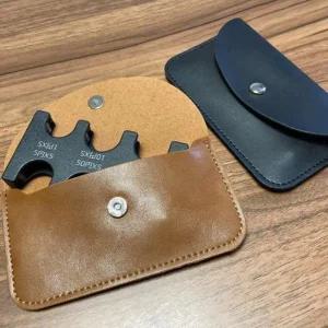 일본 엔화 가죽 동전지갑 남녀공용 파우치