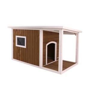 대형견 야외집 중형 개집 갈색 진돗개집 반려동물야외집 진한 L 대형 원목