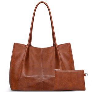 여성용 대형 토트백 가죽 16L 여성 핸드백 여행용 빅 지갑 어깨