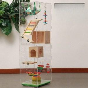 슈가글라이더 사육장 피그미다람쥐 하우스 케이지 41x31x60cm 오렌지