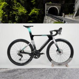 자바 SUPREMA 700C 카본 섬유 레이스 24단 OEM 디스크 브레이크 사이클링 로드 바이크 자전거 R7120 통합 핸들바