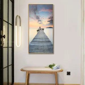 바다 와 다리 캔버스 그림 액자 개업 선물 벽걸이 집들이선물 개업선물 인테리어액자 캔버스액자