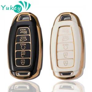 차키케이스 커버 5 버튼 TPU 차량용 키 고리 케이스 현대 i30 Ix35 코나 엔시노 솔라리스 아제라 그랜저 Ig