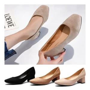 [아우트]사각앞코 펌프스 편한 웨딩슈즈 정장 구두