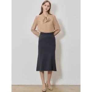 [하프클럽/]슬릿 밴딩 머메이드 스커트 (택가격 198000원)