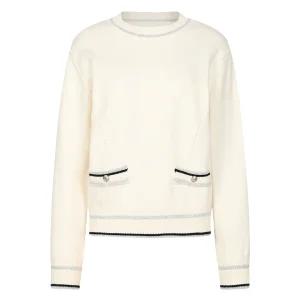 (아날도바시니) 메탈 라인 배색 니트(AY01KP21S)