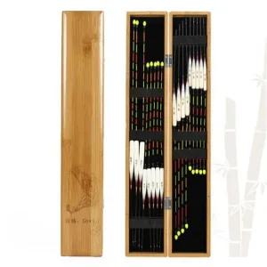 낚시소품수납 위치조정 스펀지툴 우드 찌케이스