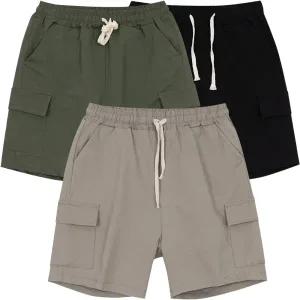 [디바옴므]여름 면스판 카고 5부 밴딩 팬츠 홈웨어