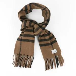 [버버리] 자이언트 토프브라운체크 울 머플러 8089956 1